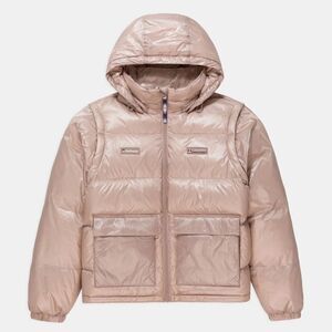 Madhappy x Columbia Nylon Puffer Women in Mauve Large NEW